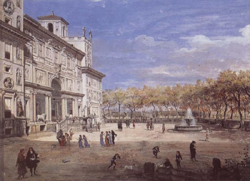 Gaspar Van Wittel The Villa Medici in Rome France oil painting art